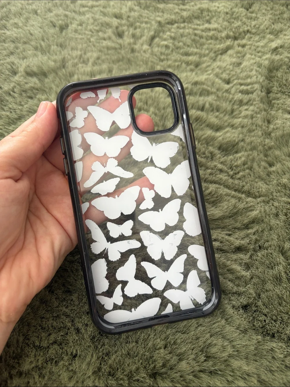 Casetify Multicolor Butterfly iPhone 11 Case - Black Frame